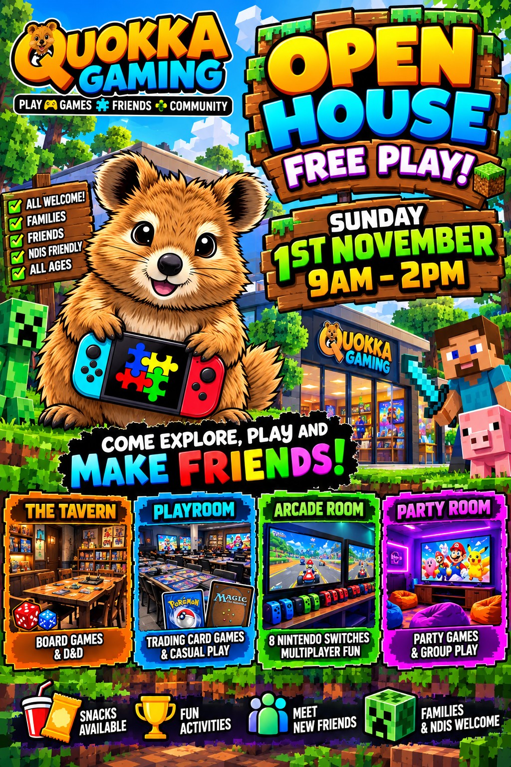 Quokka Gaming Open House Free Play
